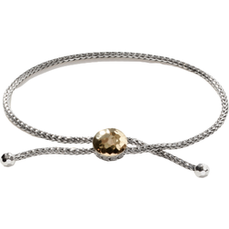 John Hardy Sterling Silver and 18K Bonded Gold Classic Chain Hammered Ball Bracelet