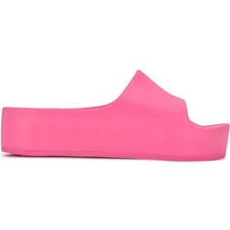 Nine West Pool Platform Slide - Neon Pink