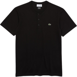 Lacoste Henley Neck Pima T-shirt - Black