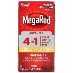 Schiff MegaRed Advanced 4 In 1 Omega-3s Extra Strength 900 mg 40 Softgels