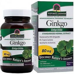 Nature's Answer Ginkgo Standardized 60 Veg Capsules