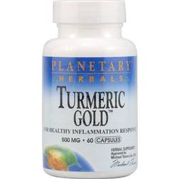 Planetary Herbals Turmeric Gold 500 mg 60 Capsules