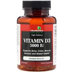 Futurebiotics Futurebiotics Vitamin D3 5000 IU 90 Softgels 90 pcs