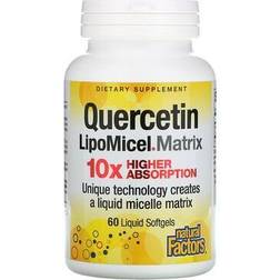 Natural Factors Quercetin LipoMicel Matrix 60 Liquid Softgels