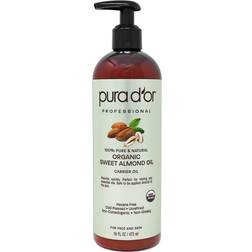 Pura d'or Organic Sweet Almond Oil 16 fl oz