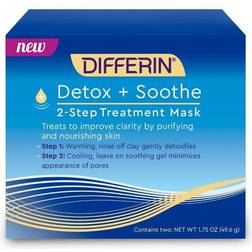 Differin Detox Soothe 2-Step Treatment Beauty Mask 1.75 oz (49.6 g)