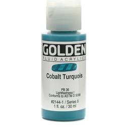 Golden Cobalt Turquoise Fluid Acrylic Paint