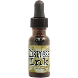 Ranger Tim Holtz Distress Ink crushed olive 0.5 oz. reinker bottle