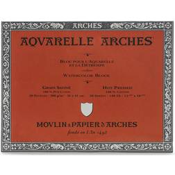Arches Aquarelle Watercolor Block 140 lb. hot press 12 in. x 16 in