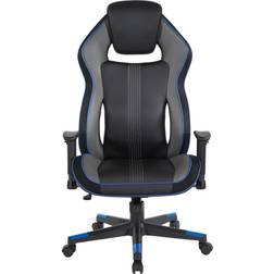 Office Star BOA II Gaming Chair - Black/Blue