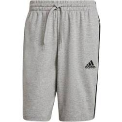 adidas Essentials 3-Stripes Shorts - Medium Grey Heather/Black