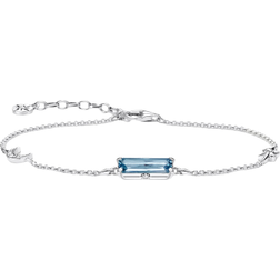 Thomas Sabo Moon and Star Bracelet - Silver/Blue/Transparent