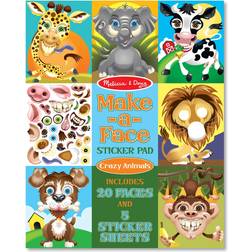 Melissa & Doug Make A Face Crazy Animals Sticker Pad