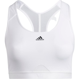 Adidas Powerreact Training Medium-Support Bra Plus Size - White