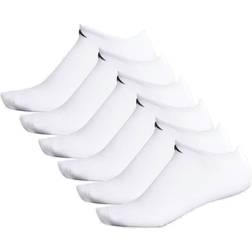 adidas Athletic Cushioned No-Show Socks 6-pack Men - White