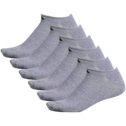 adidas Athletic Cushioned No-Show Socks 6-pack Men - Medium Grey