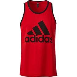 adidas Badge of Sport Classic Tank Top - Scarlet/Black