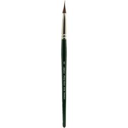 Silver Brush Limited Ruby Satin Series Synthetic Brushes Short Handle medium pointed triangle 2515S