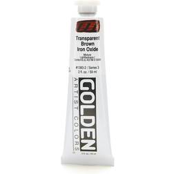 Golden Heavy Body Acrylics transparent brown iron oxide 2 oz