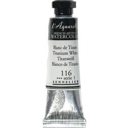 Sennelier French Artists' Watercolor Titanium White, 10 ml Tube