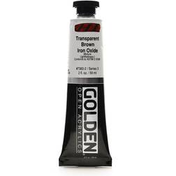 Golden OPEN Acrylic Colors transparent brown iron oxide 2 oz. tube