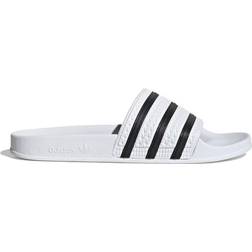 Adidas Adilette Slides - White/Core Black/White