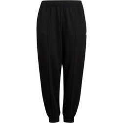 Adidas Women's Essentials Studio Fleece Pants Plus Size - Black/White