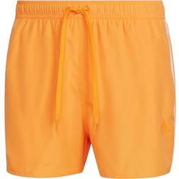 adidas Classic 3-Stripes Swim Shorts - Orange Rush/White