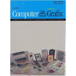 Grafix Computer Blank Transparency Film 8 1 2 in. x 11 in. clear pack of 6