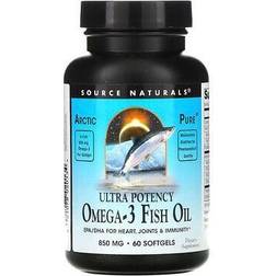 Source Naturals Arctic Pure Omega-3 Fish Oil Ultra Potency 850 mg 60 Softgels