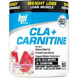 BPI Sports BPI Sports Cla Carnitine 50 Servings Watermelon Freeze Non-Stimulant Fat Burner L-carnitine Supplements Clinically Dosed