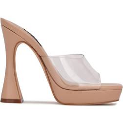 Nine West Ansel Platform - Clear/Warm Blush