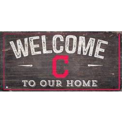 Fan Creations Cleveland Indians Welcome to Our Home Sign Board