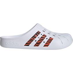 adidas Adilette Clogs - Cloud White/Acid Red/Core Black