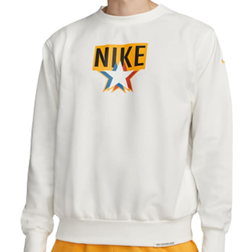 Nike Standard Issue Basketball Crew Sweatshirt - Sail/University Gold