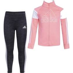 adidas Tricot Jacket Tights Set Kids - Acid Red