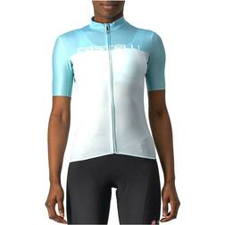 Castelli Velocissima Short Sleeve Jersey Women - Light Acqua/Skylight