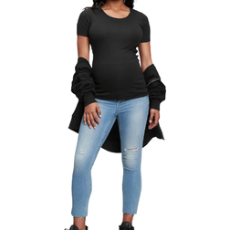 GAP Maternity Modern Crewneck T-shirt True Black (719955)