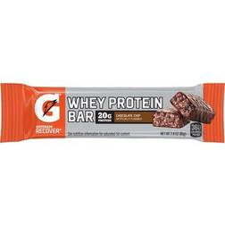 Gatorade Recover Whey Protein Bar Chocolate Chip 2.8 oz Each Pack of 12