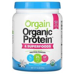 Orgain Organic Protein & Superfoods Powder Plant Based Vanilla Bean 1.12 lb (510 g)