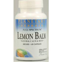 Planetary Herbals Full Spectrum Lemon Balm 500 mg 60 Capsules 60 pcs