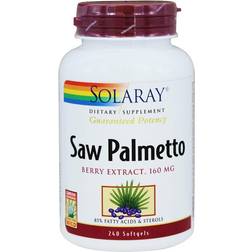 Solaray Estratto Di Bacche Di Saw-Palmetto 160 mg, 240 Capsule Molli