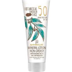 Australian Gold Botanical Sunscreen Tinted Face Mineral Lotion SPF 50, 3 Ounce Broad Spectrum Water Resistant