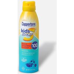 Coppertone Kids Sport Sunscreen Water Resistant Spray SPF 100, 5.5 oz