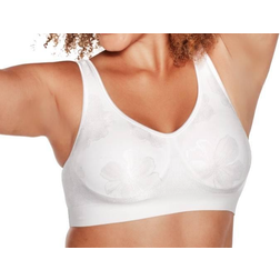 Bali Comfort Revolution ComfortFlex Fit Shaping Wirefree Bra - White Tropic