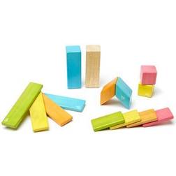 Tegu Magnetic Wooden Blocks, 14-Piece Set, Tints Assorted