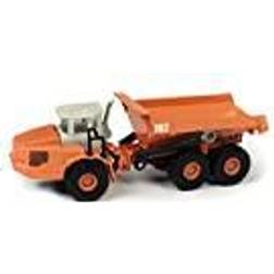 TC101A Heavy Duty Dumper Truck Orange TraxSide Collection 1 by 87 HO Scale Diecast Model