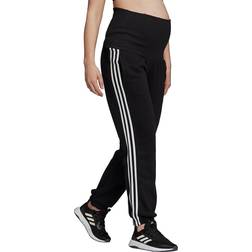 adidas Essentials Cotton 3-Stripes Maternity Pants Black/White (GS8614)