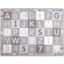 Melissa & Doug Jumbo ABC 123 Rug Neutral