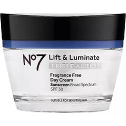 No7 Lift & Luminate Triple Action Fragrance Free Day Cream SPF30 50ml